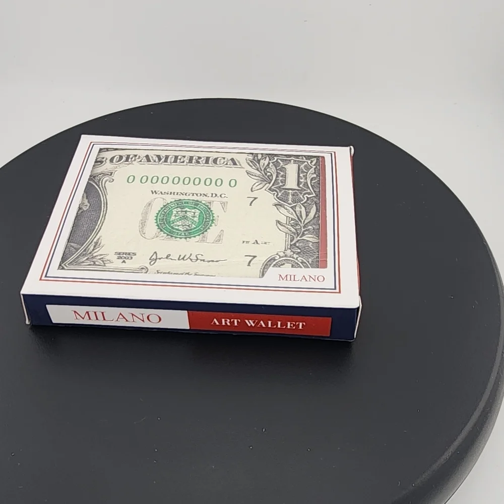 Milano Art Wallet with Dollar Design